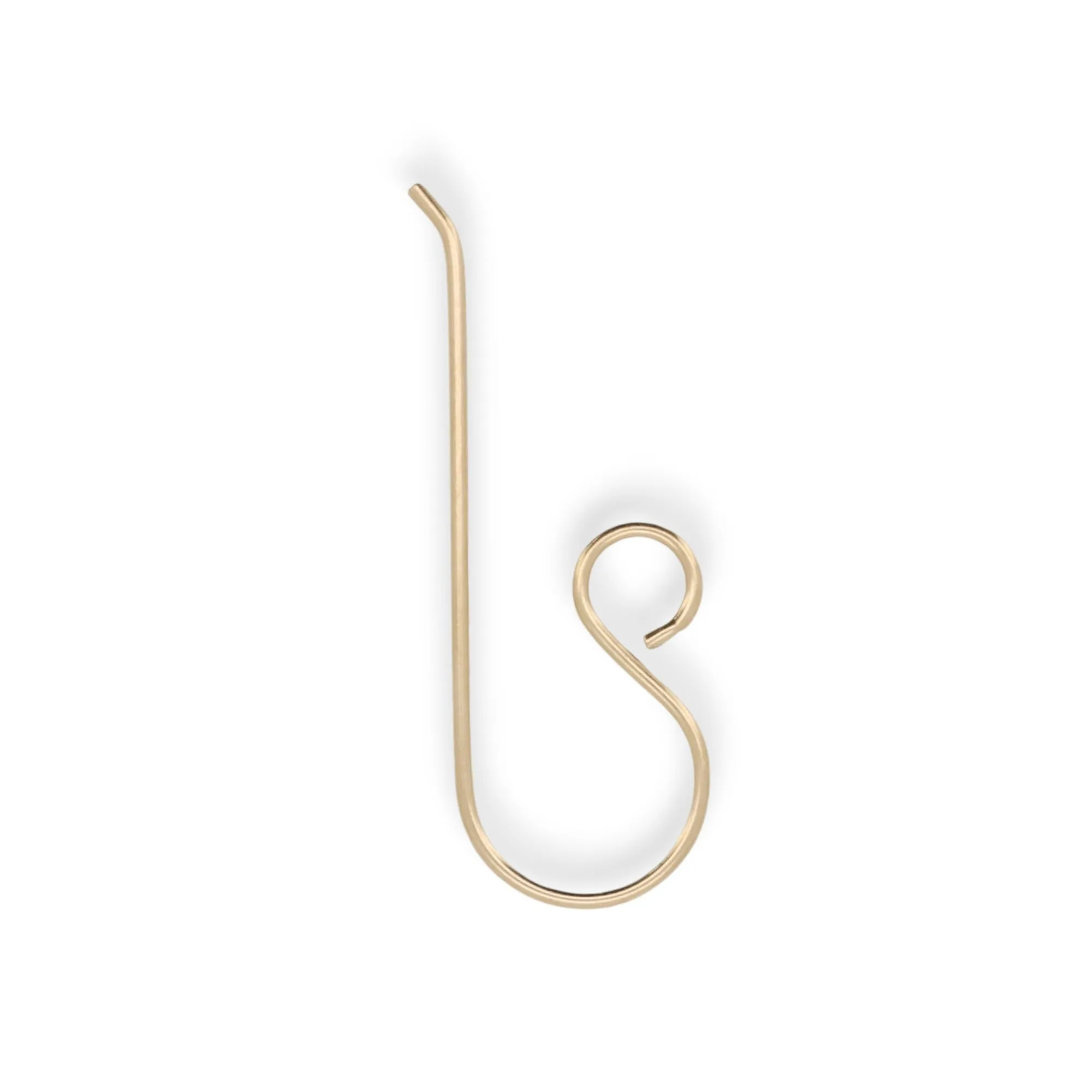 🔗 Earhook / Shepherd Hook (Plain with Loop) | Pair 💍💍