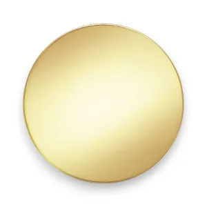 🆕 🔗 Round Disc (Polished) in 14ct Yellow Gold Filled