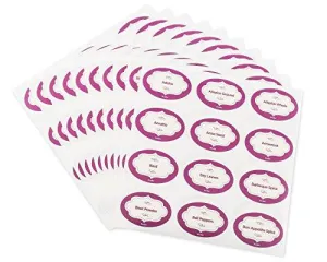 120 Water-Resistant Spice Jar Labels With Matt, Laminated Finish For Pantry Organization, Restaurant, Kitchen With Top 100 Most Common Spice Stickers   20 Blank Labels To Personalize