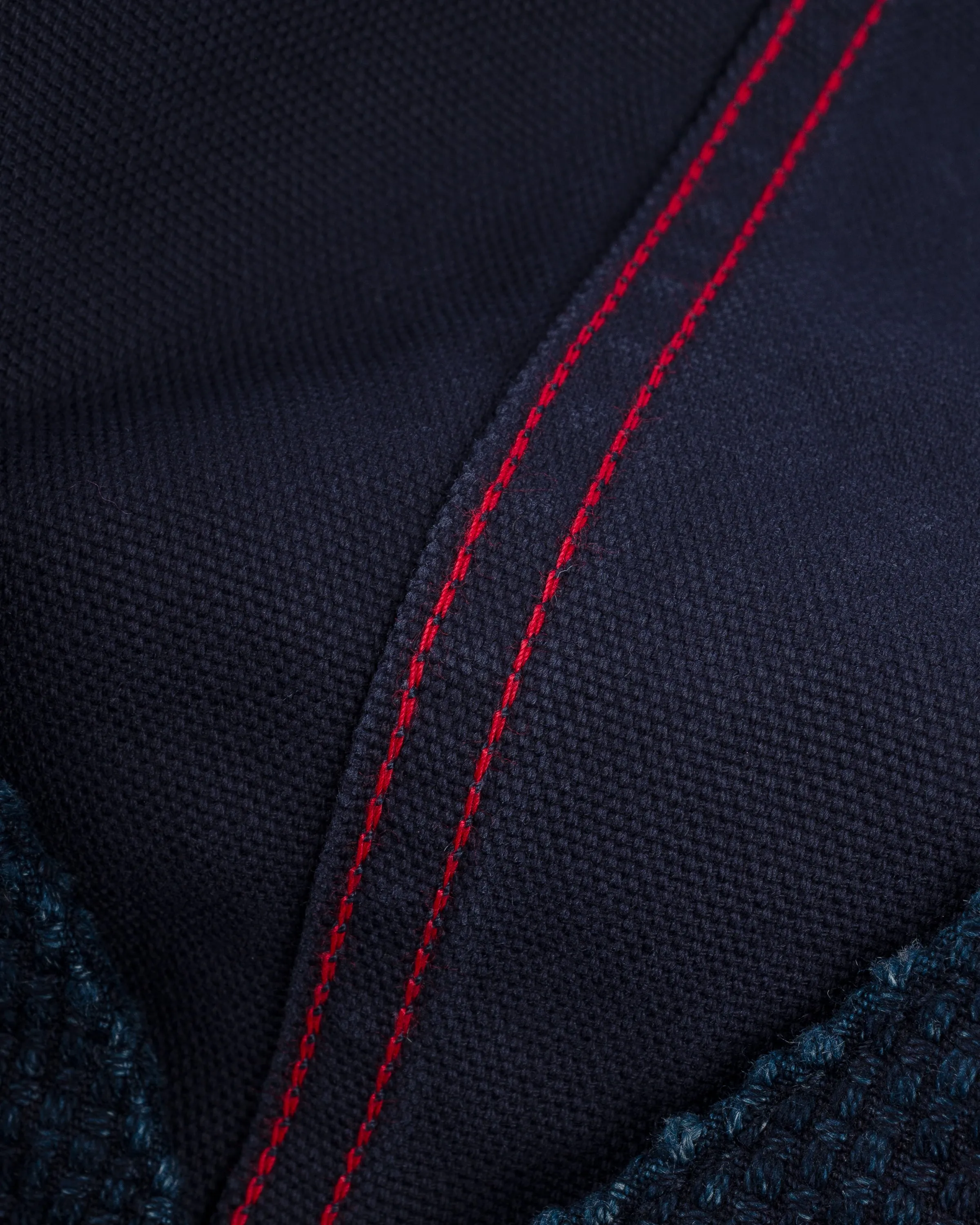 14oz Sashiko Dobby Cloth / Duck Work Vest - Indigo