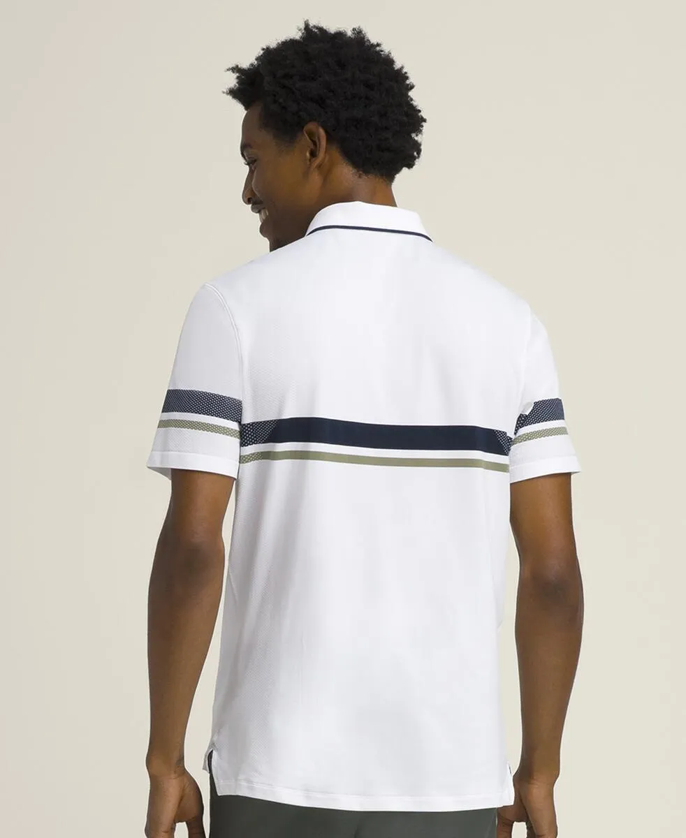 All Seasons Polo - Bright White / Classic Navy