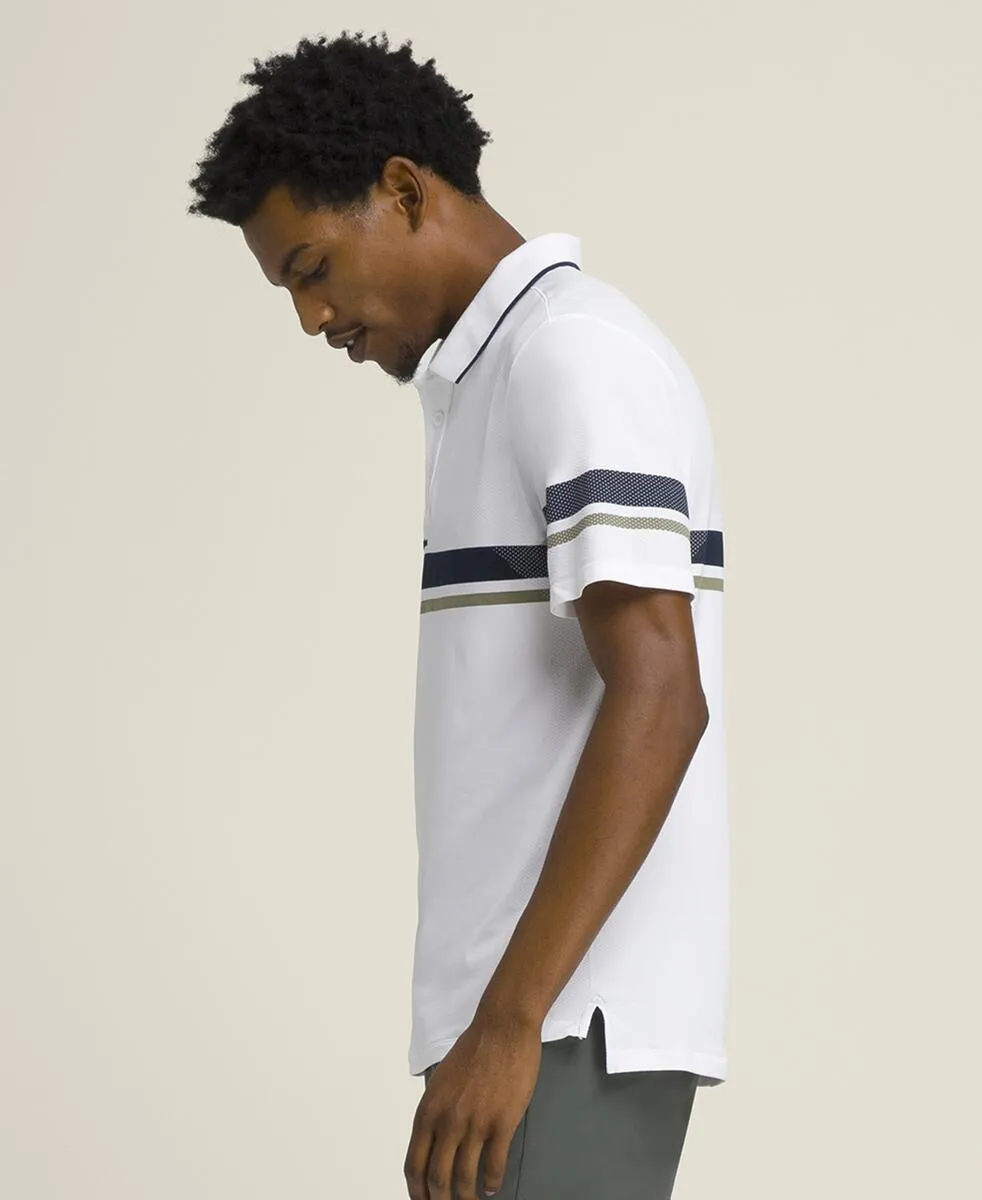 All Seasons Polo - Bright White / Classic Navy
