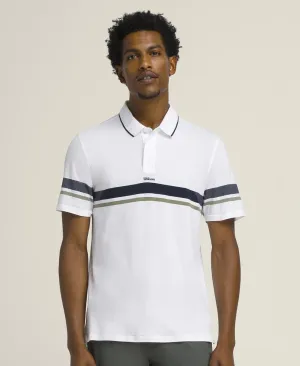All Seasons Polo - Bright White / Classic Navy