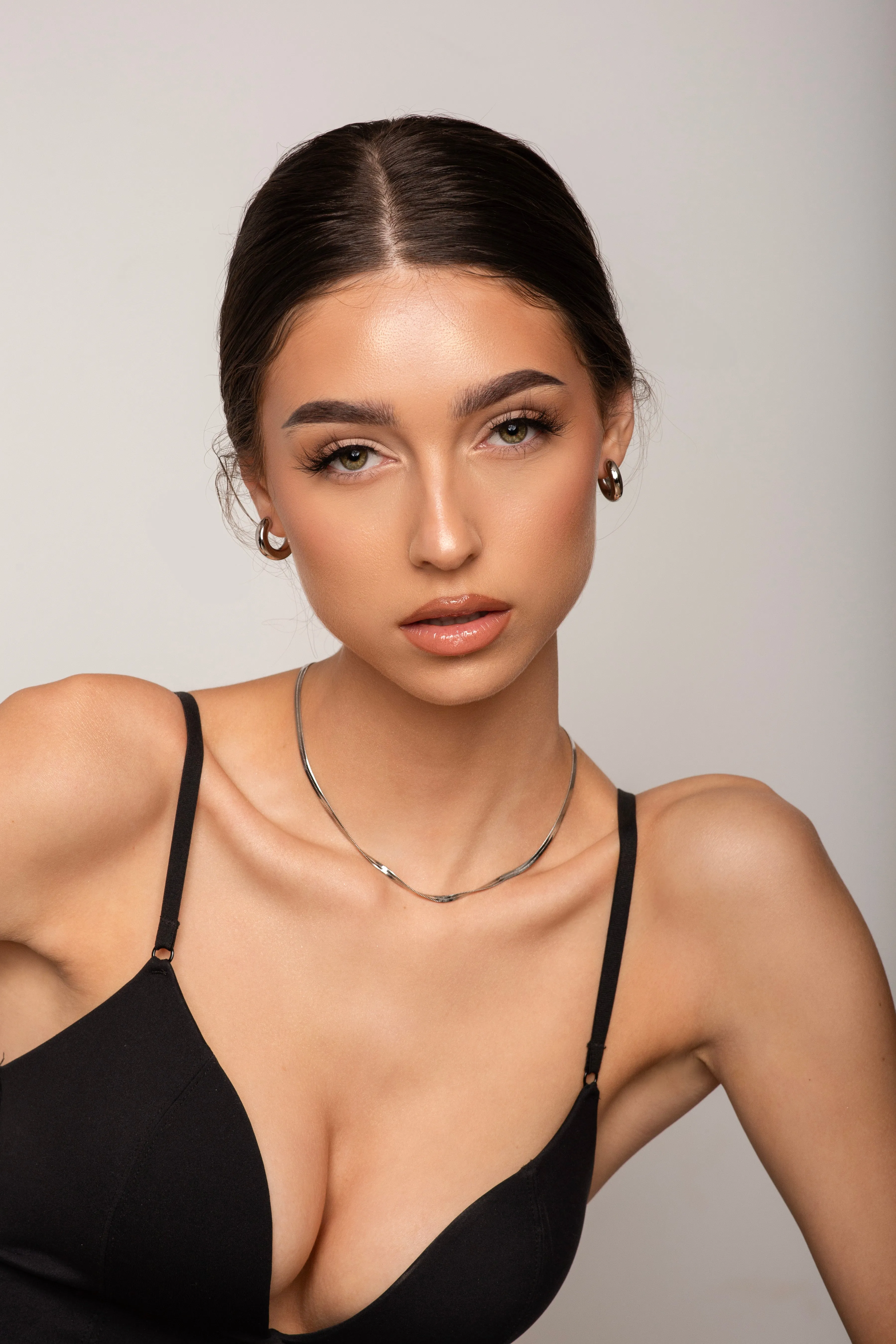 Aria Silver Hoops