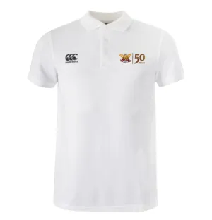 Atlanta Old White Rugby 50 Year Waimak Polo by Canterbury