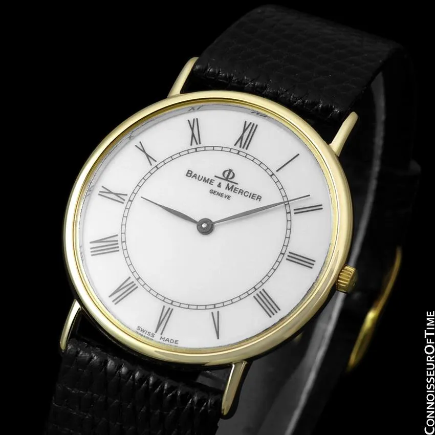 Baume & Mercier Classima Executive Mens Ultra Thin Watch - 18K Gold