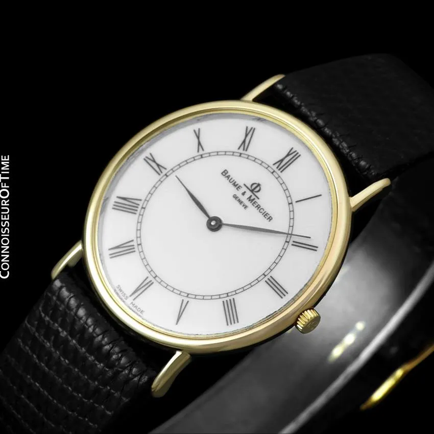 Baume & Mercier Classima Executive Mens Ultra Thin Watch - 18K Gold