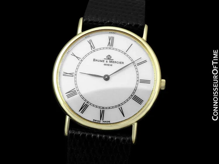 Baume & Mercier Classima Executive Mens Ultra Thin Watch - 18K Gold