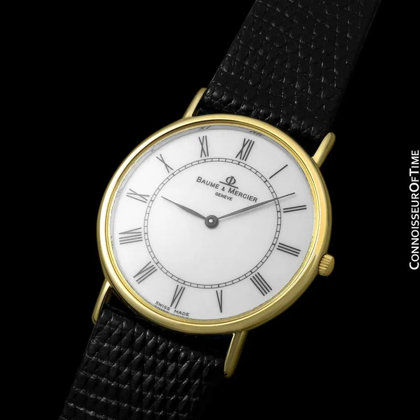 Baume & Mercier Classima Executive Mens Ultra Thin Watch - 18K Gold