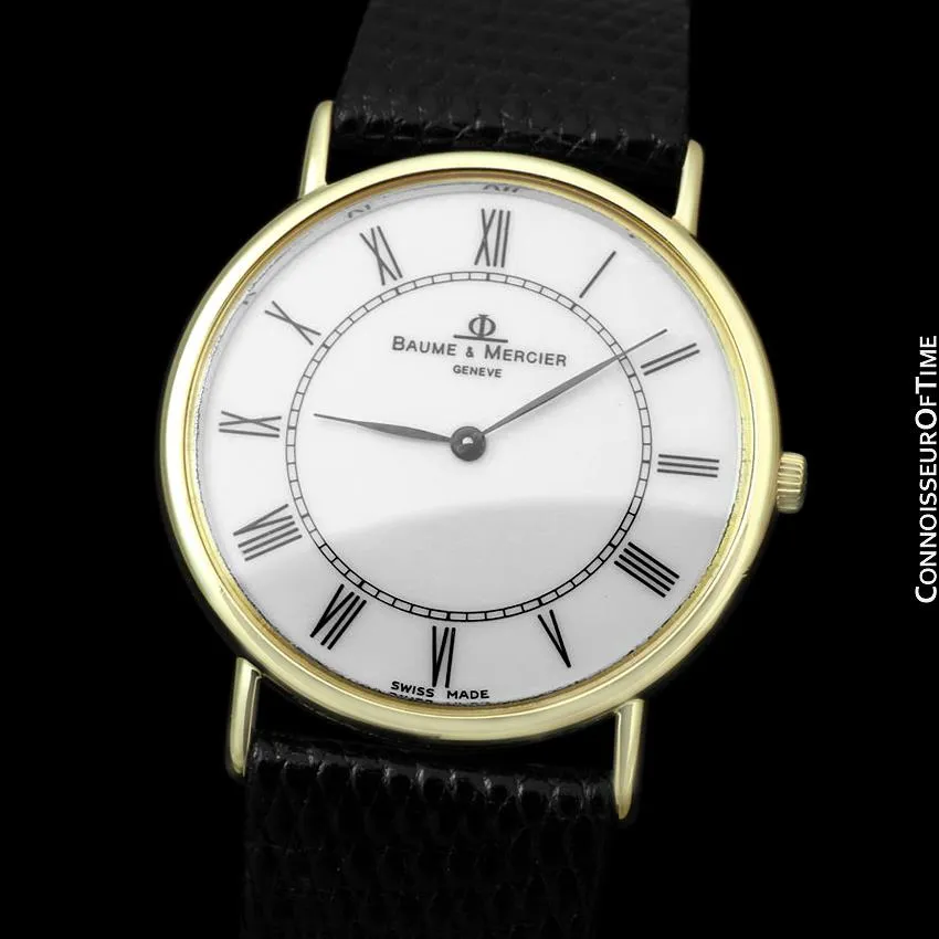 Baume & Mercier Classima Executive Mens Ultra Thin Watch - 18K Gold