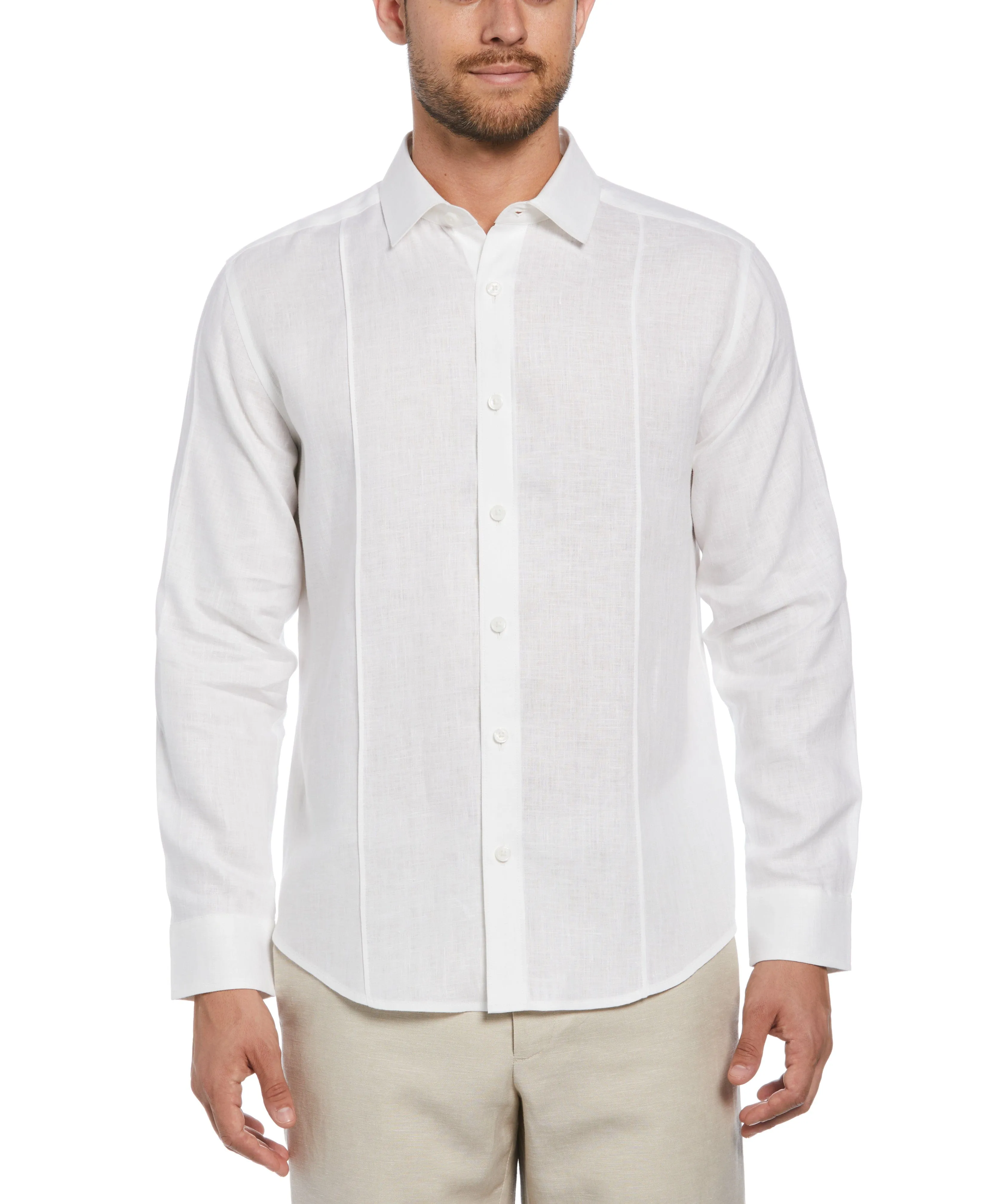 Big & Tall Solid Linen Sport Shirt