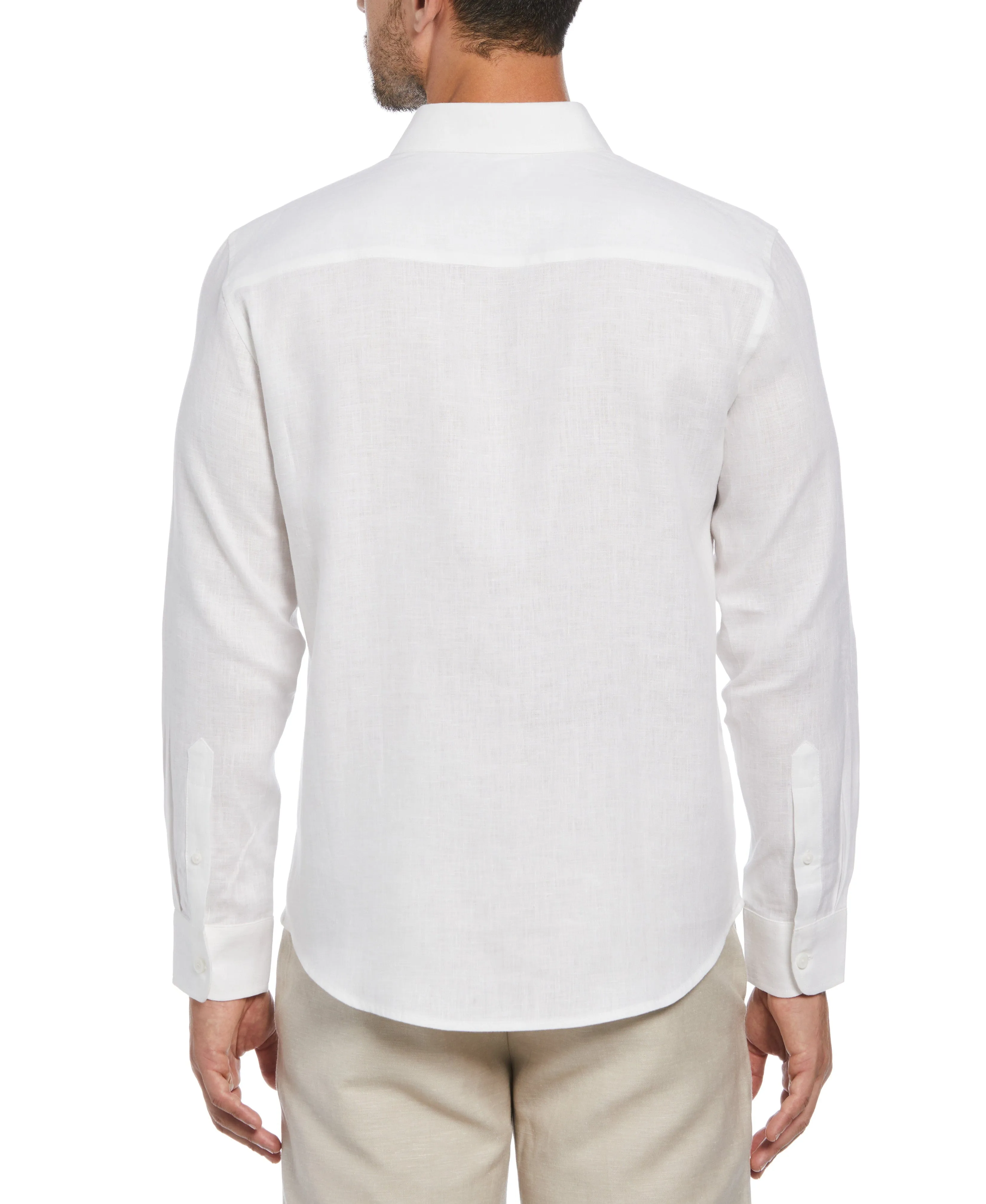 Big & Tall Solid Linen Sport Shirt