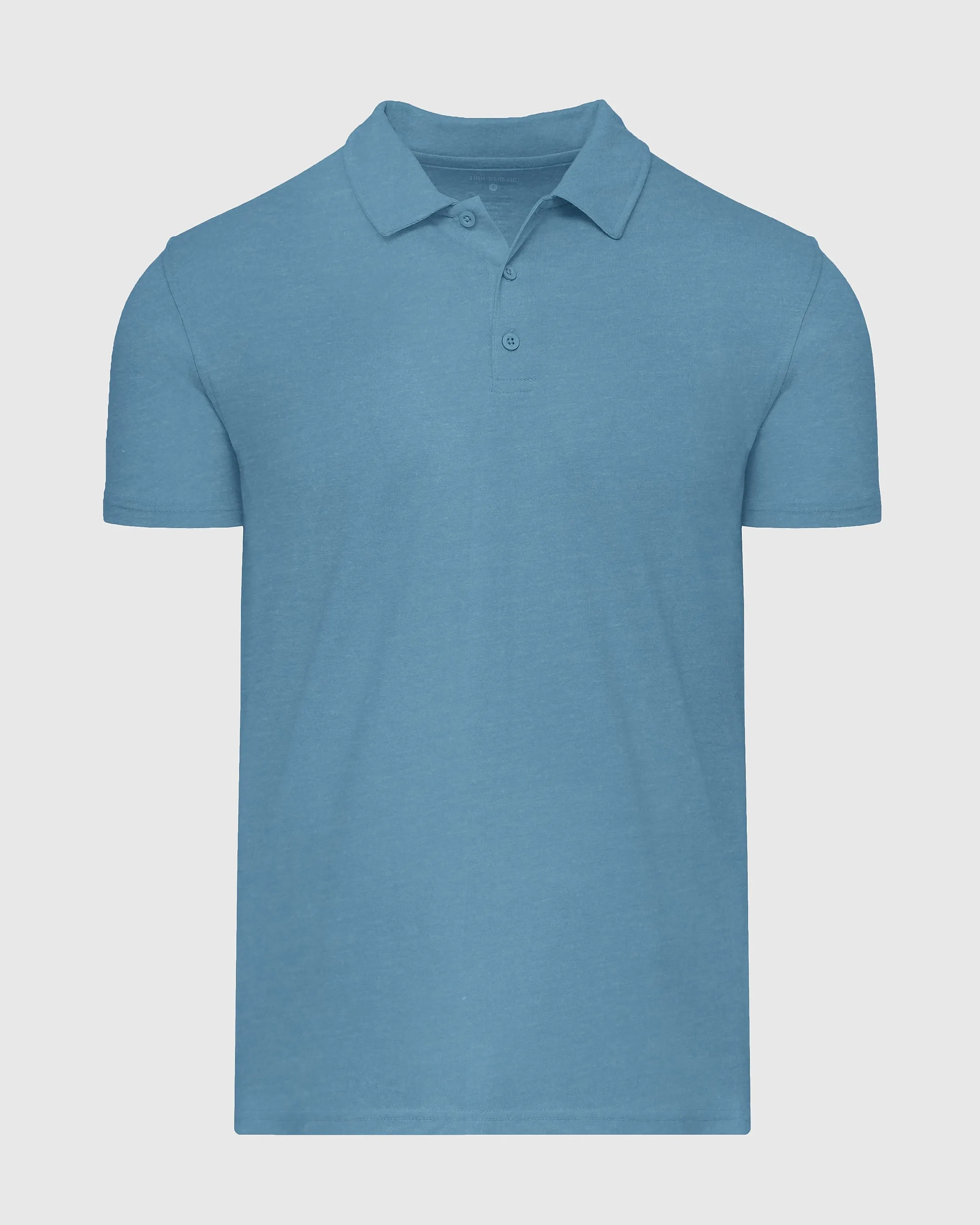 Blue Lake Heather Short Sleeve Polo