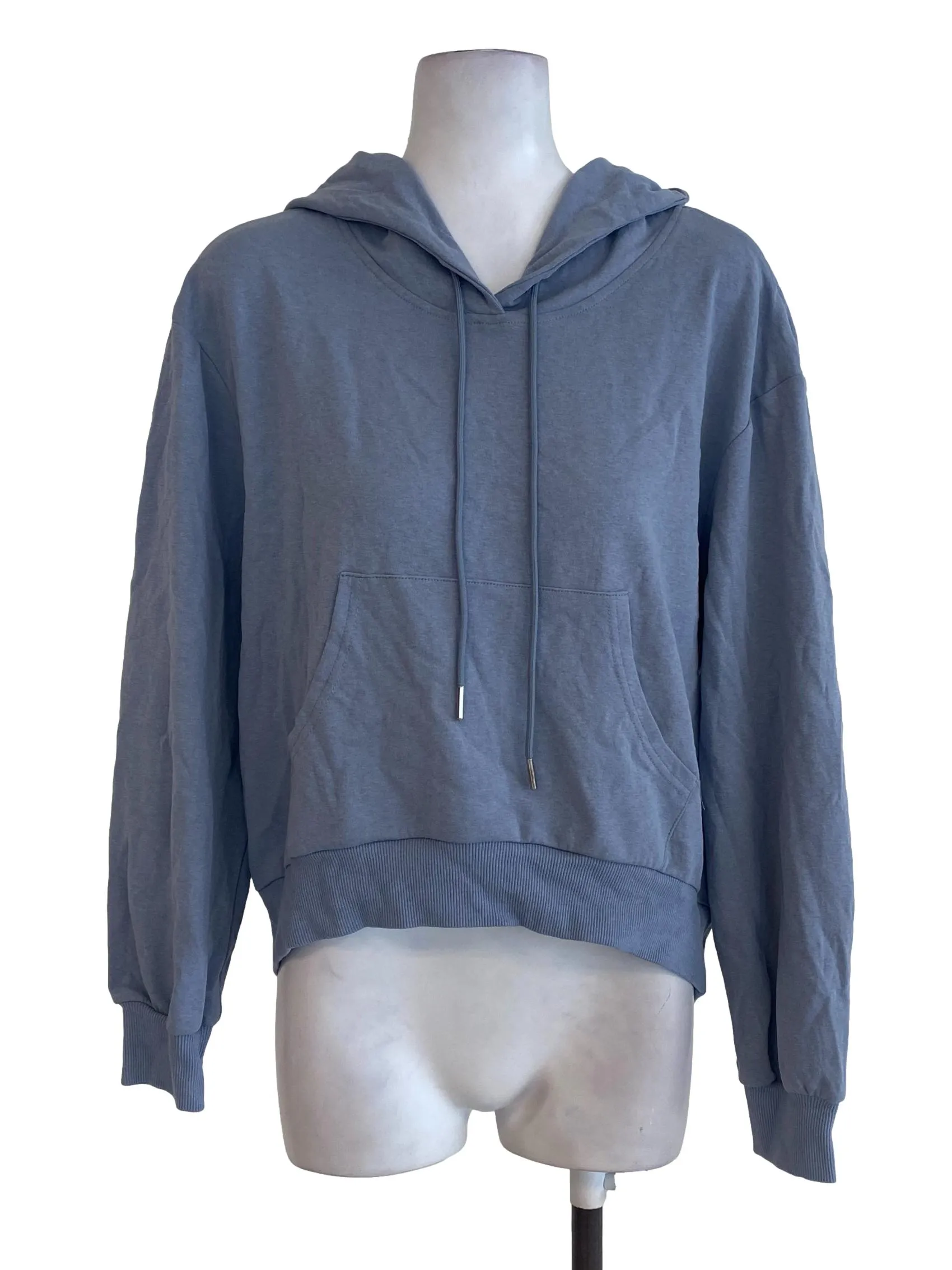 Blue Plain Hoodie