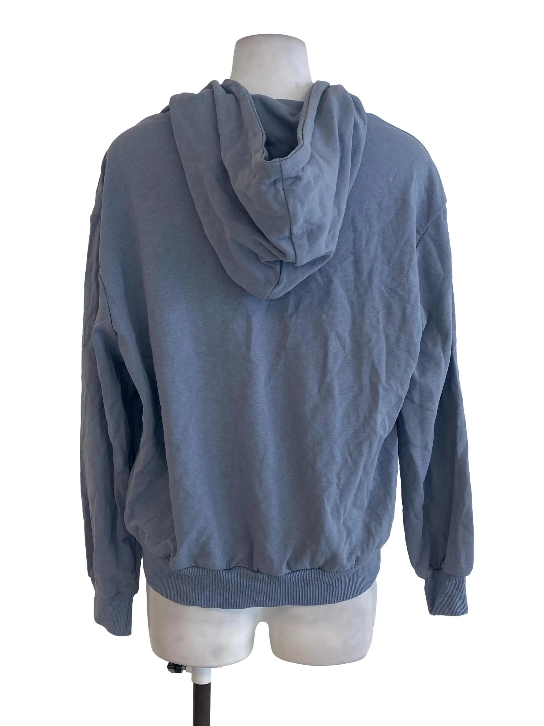 Blue Plain Hoodie