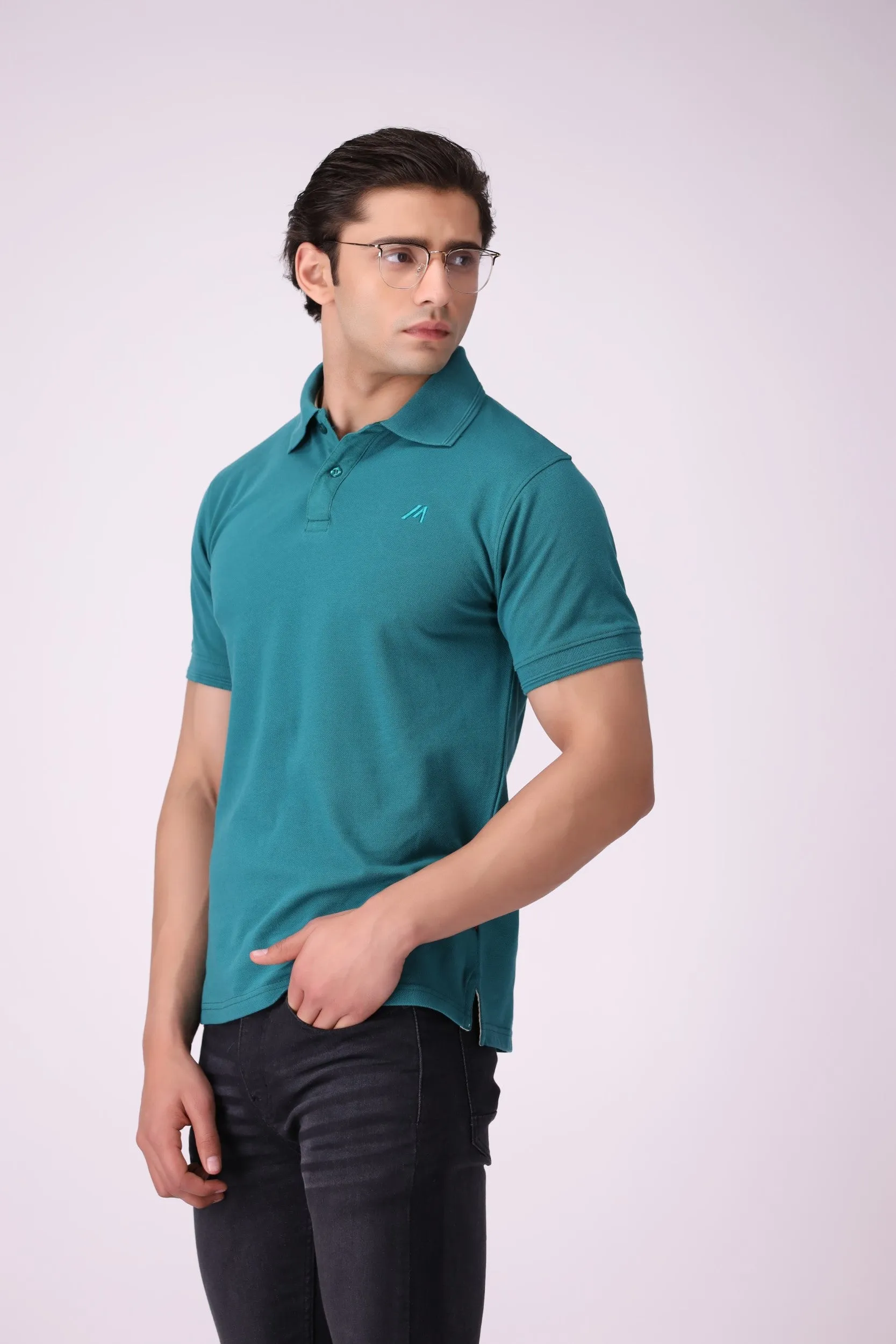 BoneCollar Basic Green Polo Shirt