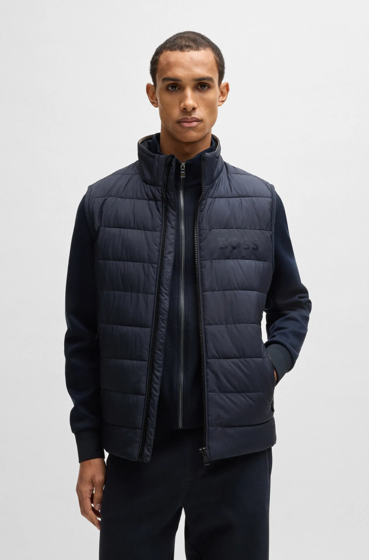 BOSS Vests Regular Fit in Polyester - H-CENITO 10260482 01-50518375