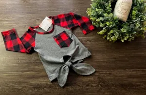 Buffalo Check Tie Shirt