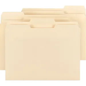 Business Source 1/3 Cut Tab Plain Manila File Folders