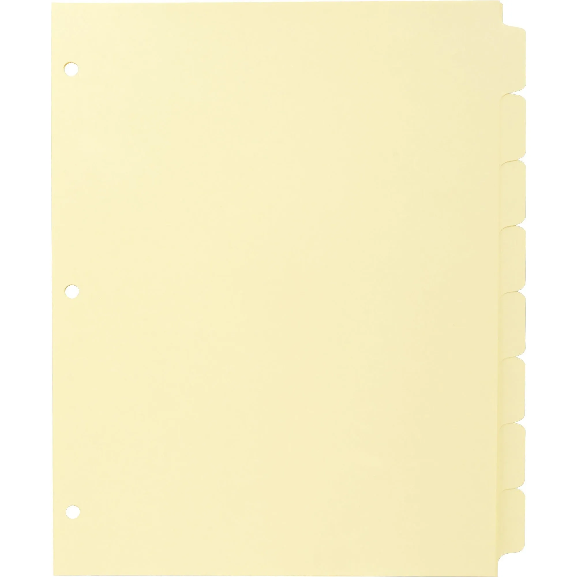 Business Source Mylar-reinforced Plain Tab Indexes