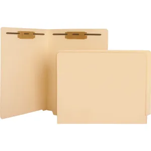 Business Source Straight Tab Cut Letter Recycled Fastener Folder