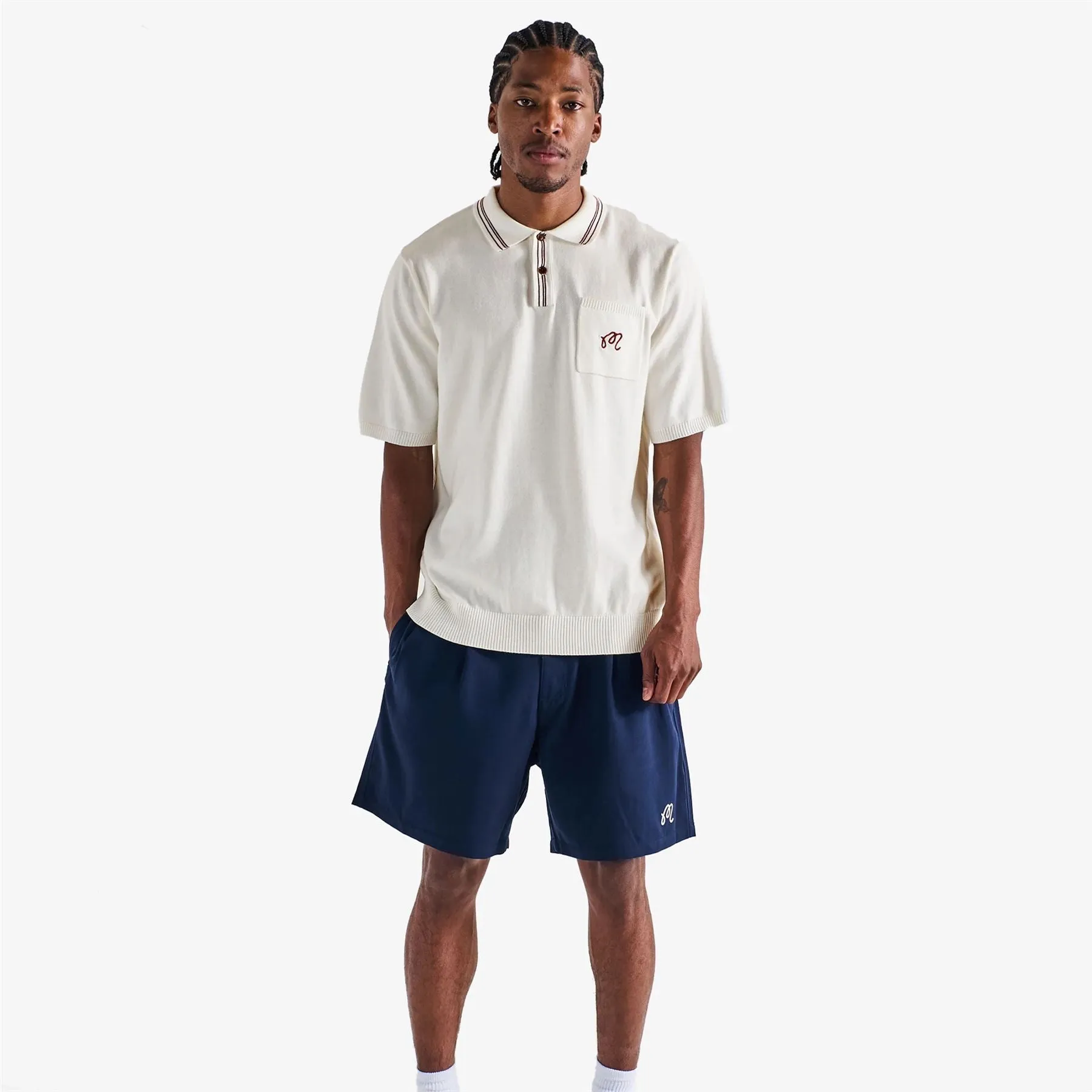 Campania Knit Polo Ivory