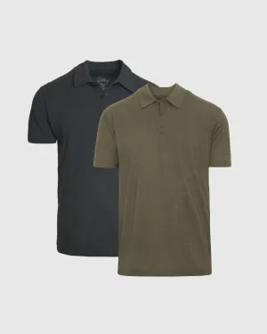 Carbon & Green Classic Polo 2-Pack