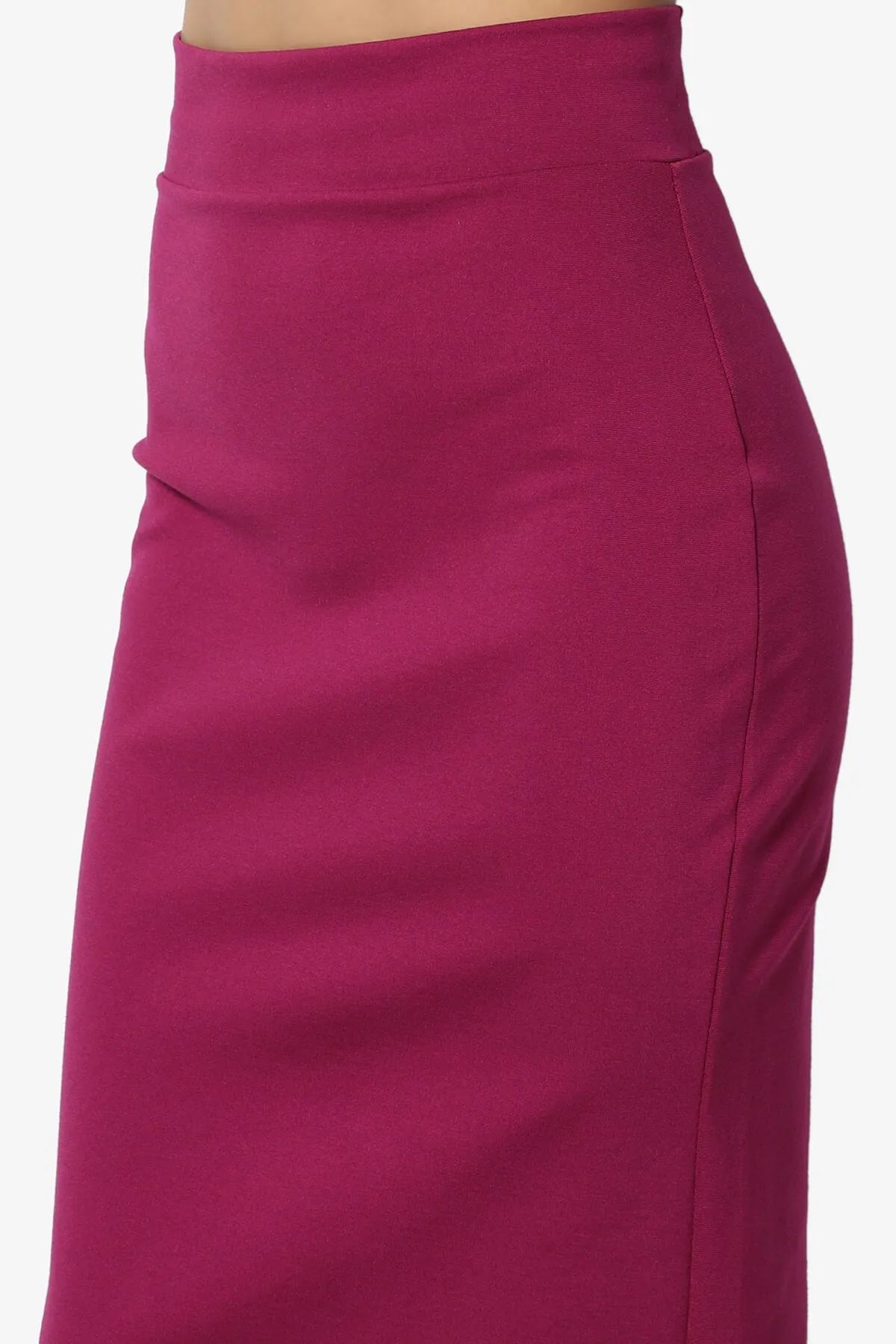 Carleta Mid Calf Pencil Skirt PLUS