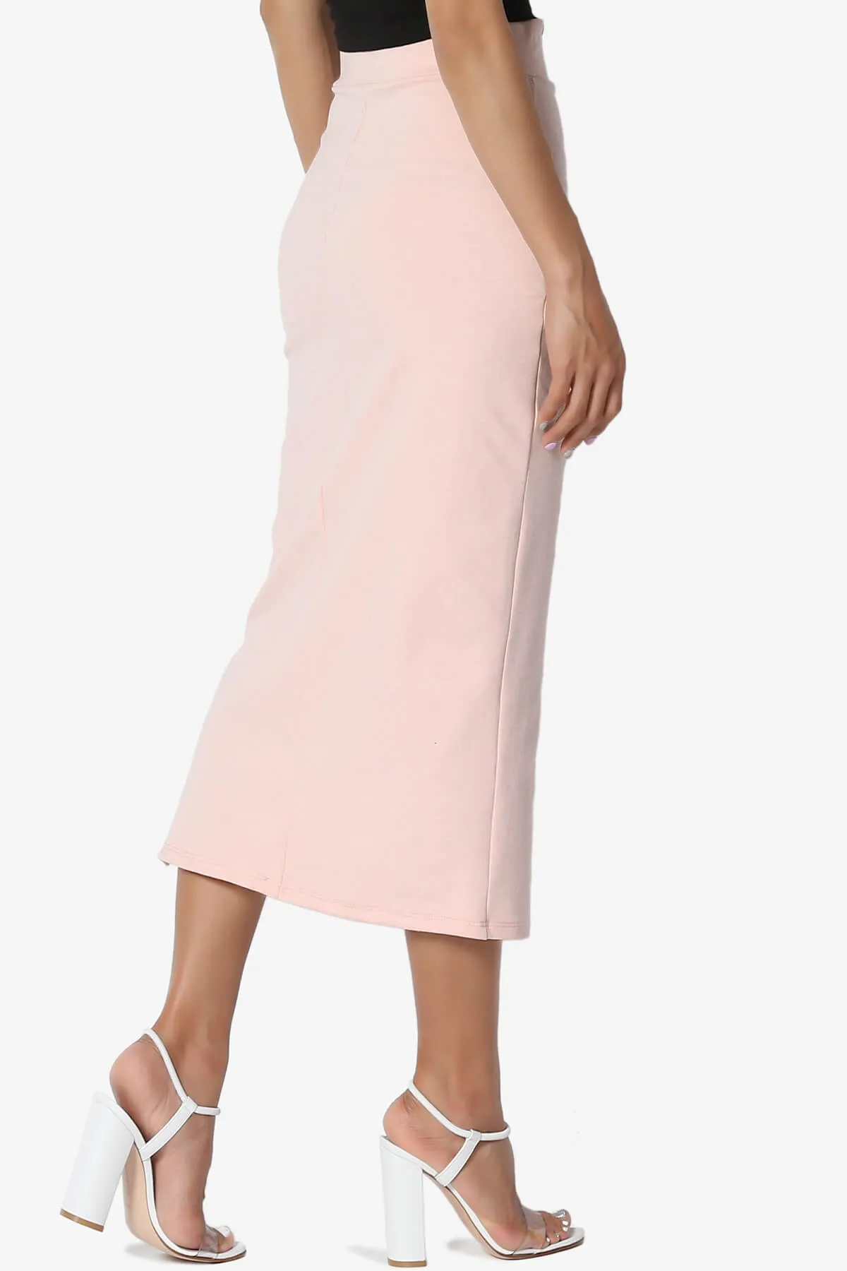 Carleta Mid Calf Pencil Skirt PLUS