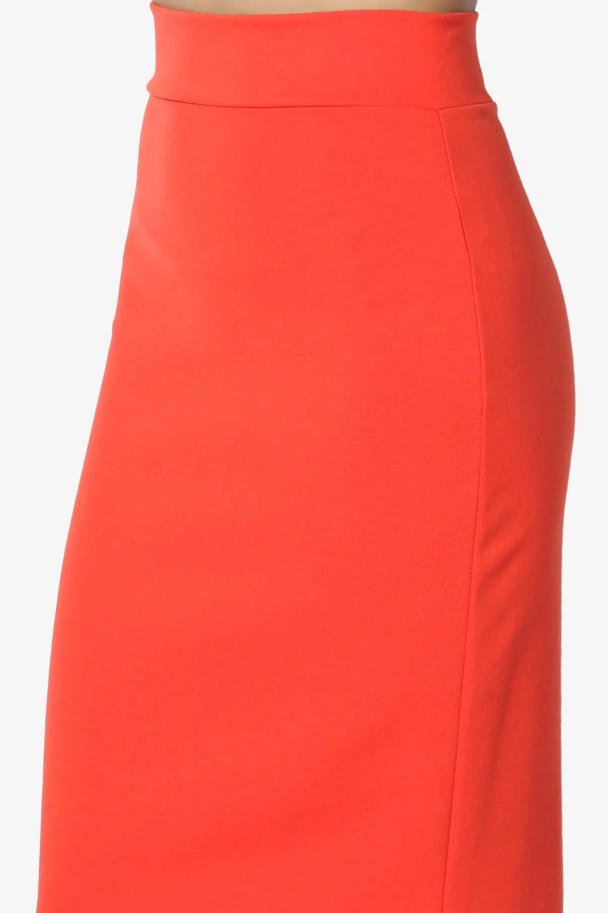 Carleta Mid Calf Pencil Skirt PLUS