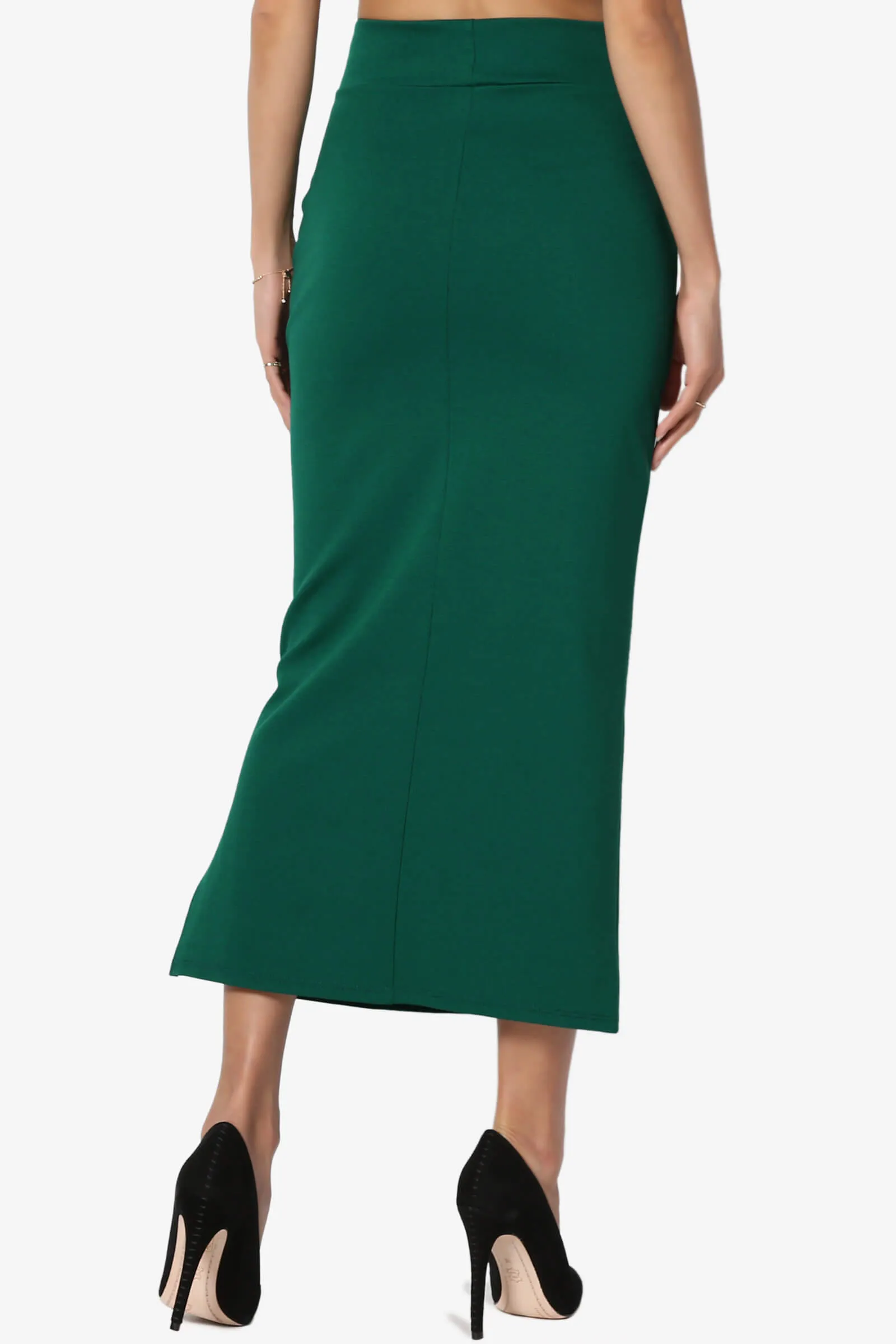 Carleta Mid Calf Pencil Skirt PLUS