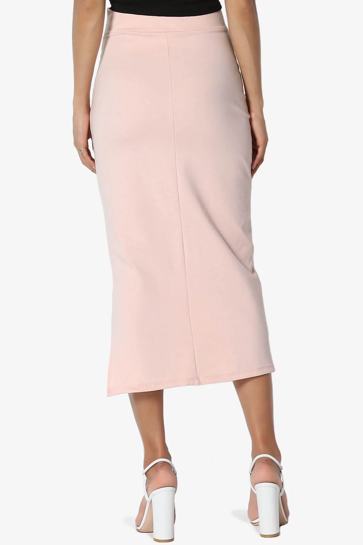 Carleta Mid Calf Pencil Skirt PLUS