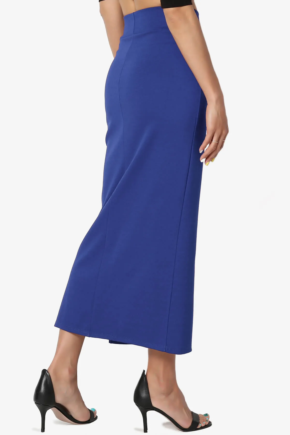 Carleta Mid Calf Pencil Skirt PLUS
