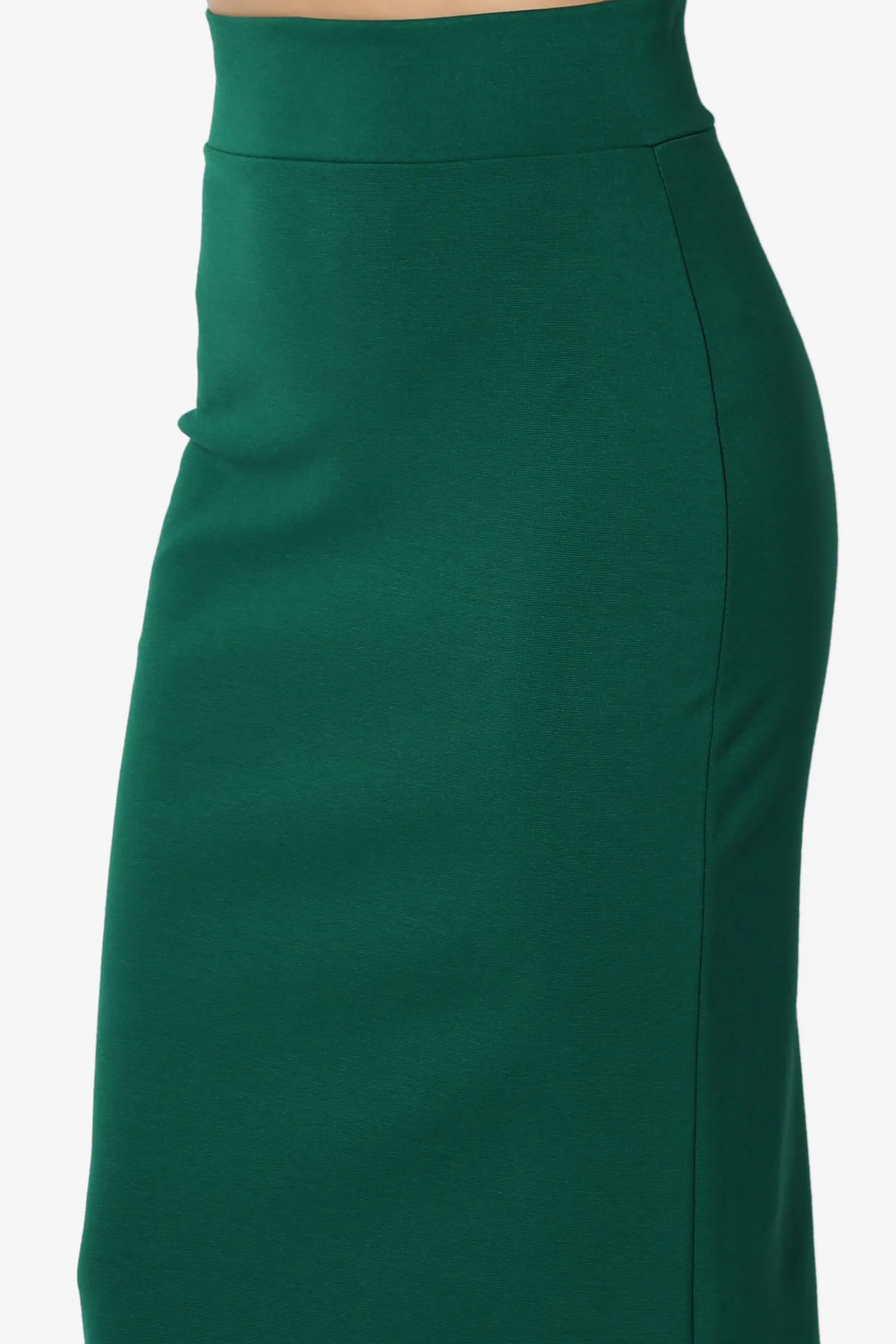 Carleta Mid Calf Pencil Skirt PLUS