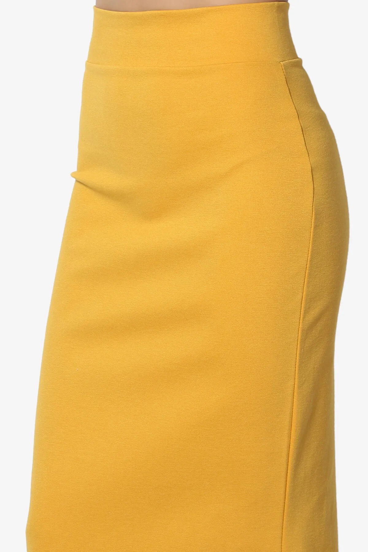 Carleta Mid Calf Pencil Skirt PLUS