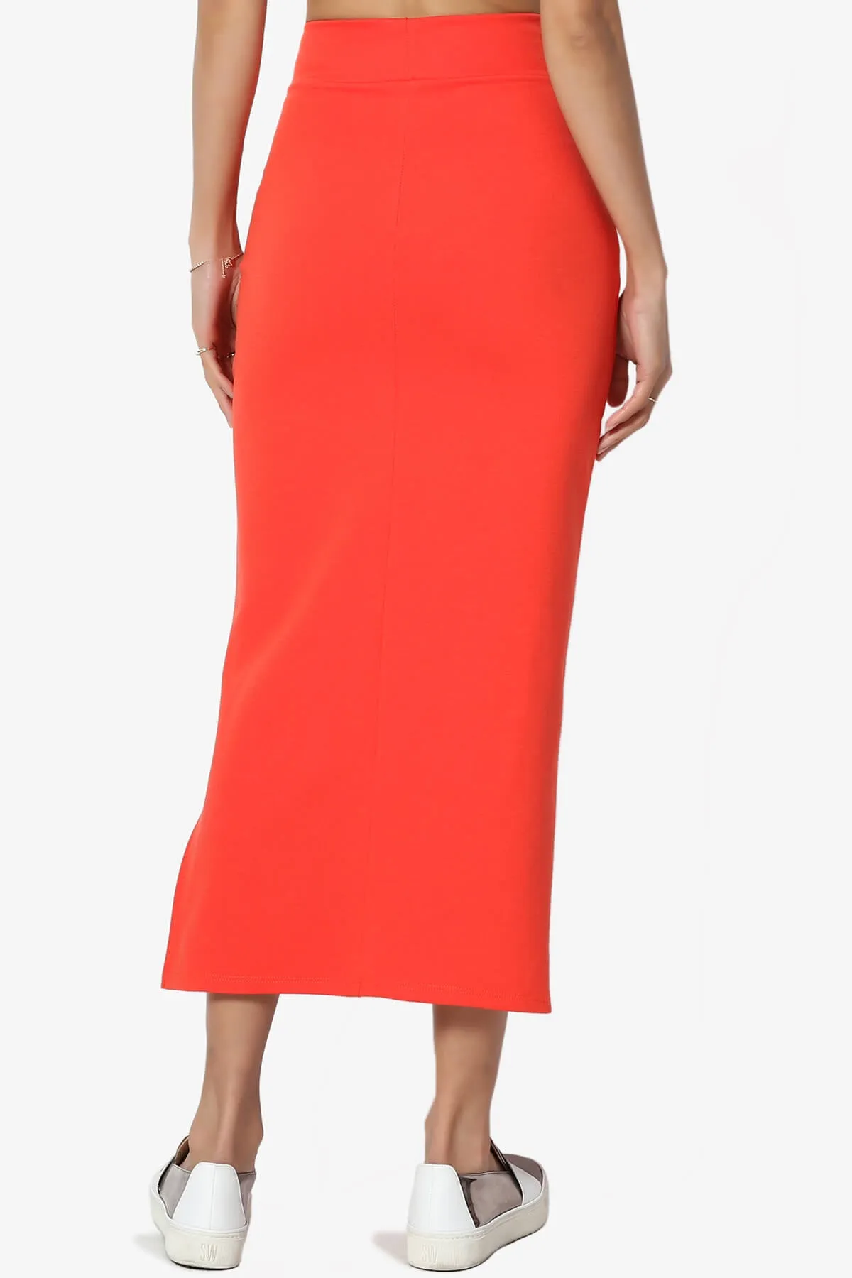 Carleta Mid Calf Pencil Skirt PLUS