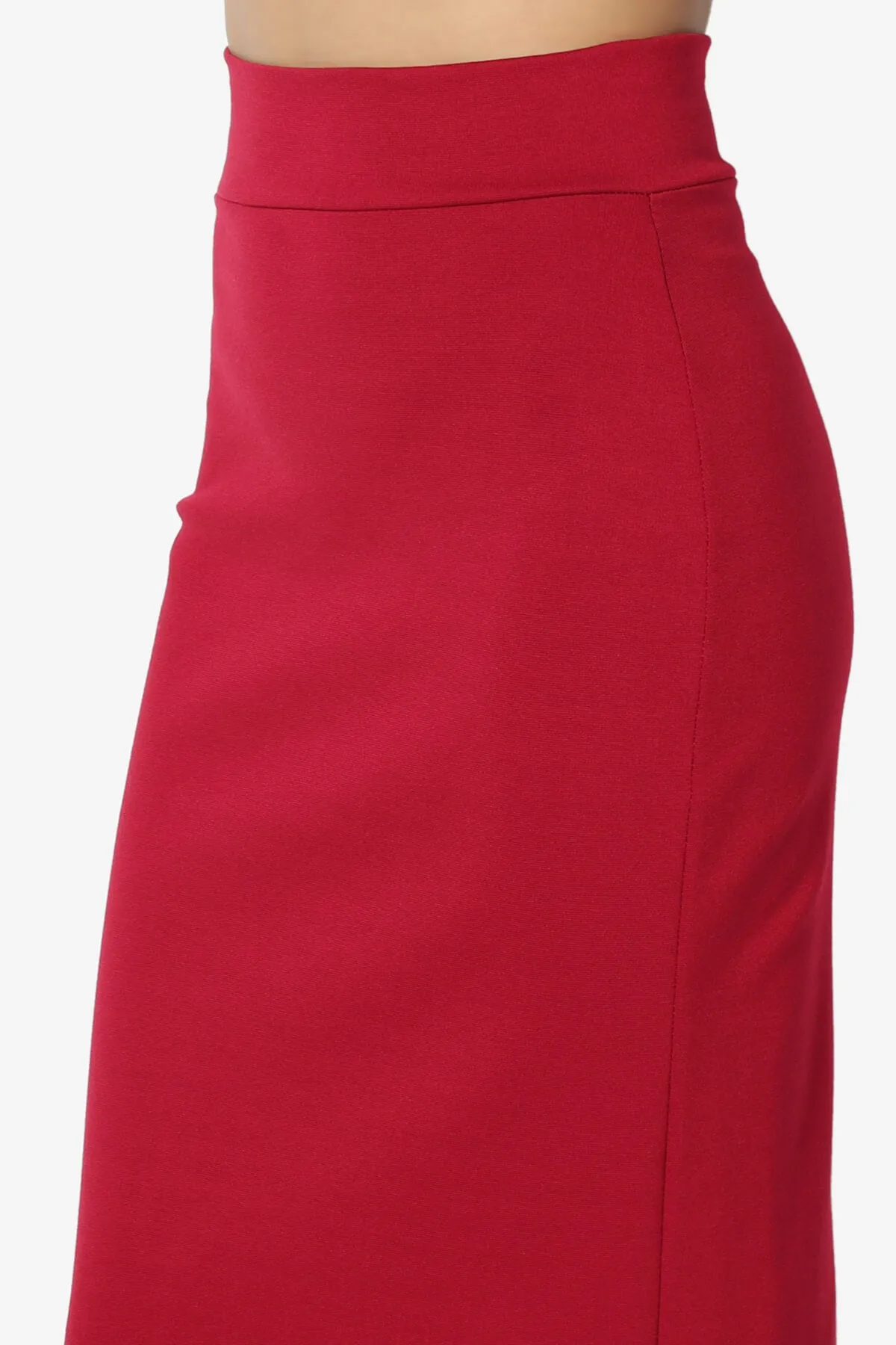 Carleta Mid Calf Pencil Skirt PLUS