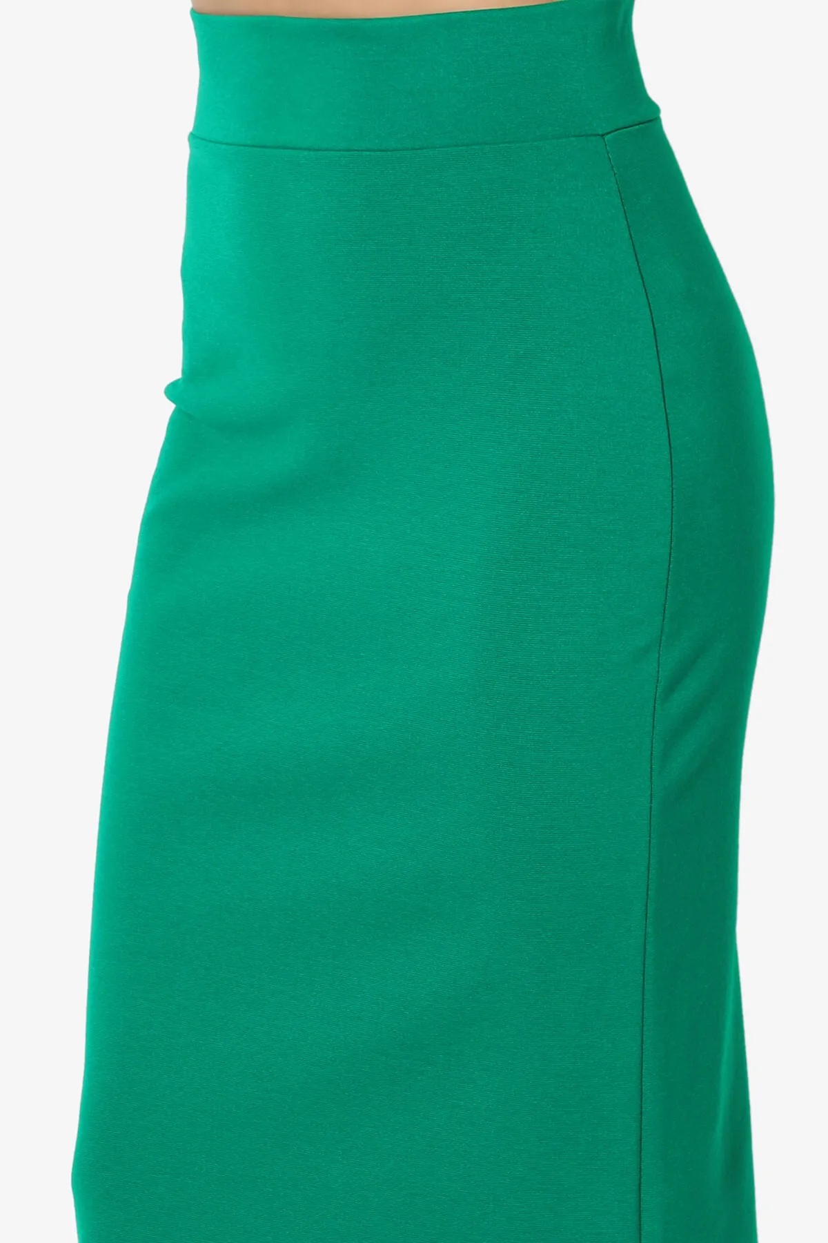 Carleta Mid Calf Pencil Skirt PLUS