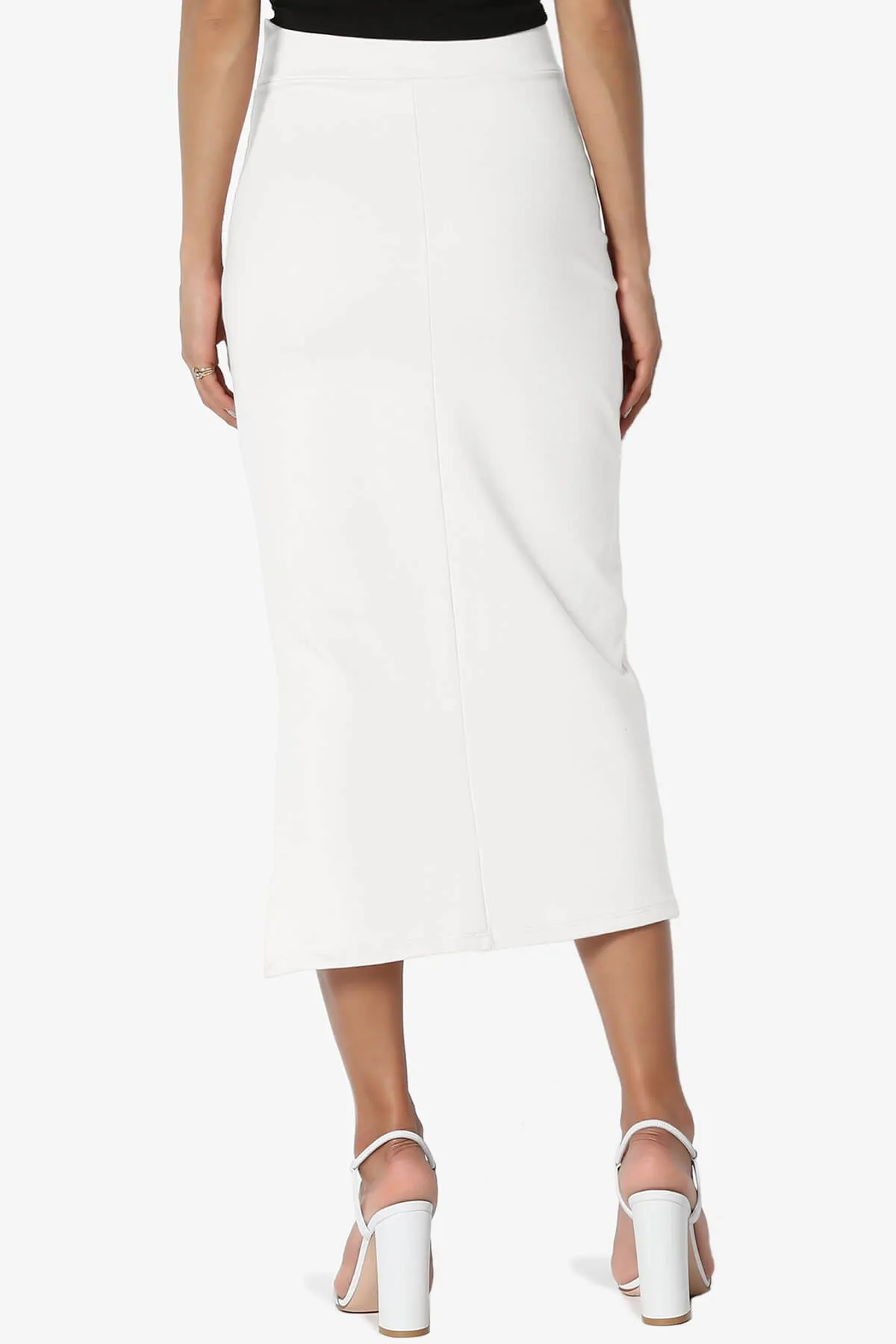 Carleta Mid Calf Pencil Skirt PLUS