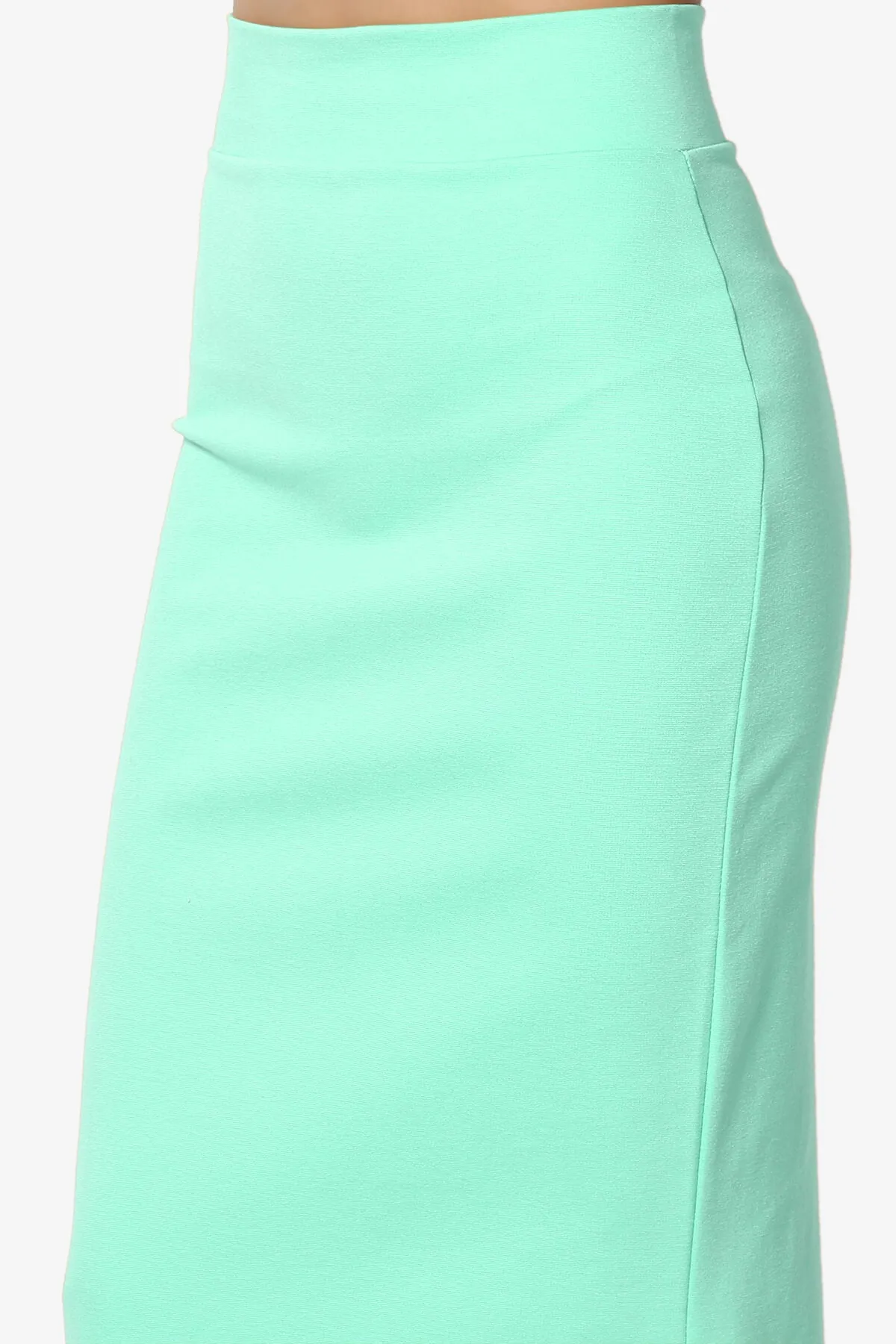 Carleta Mid Calf Pencil Skirt PLUS