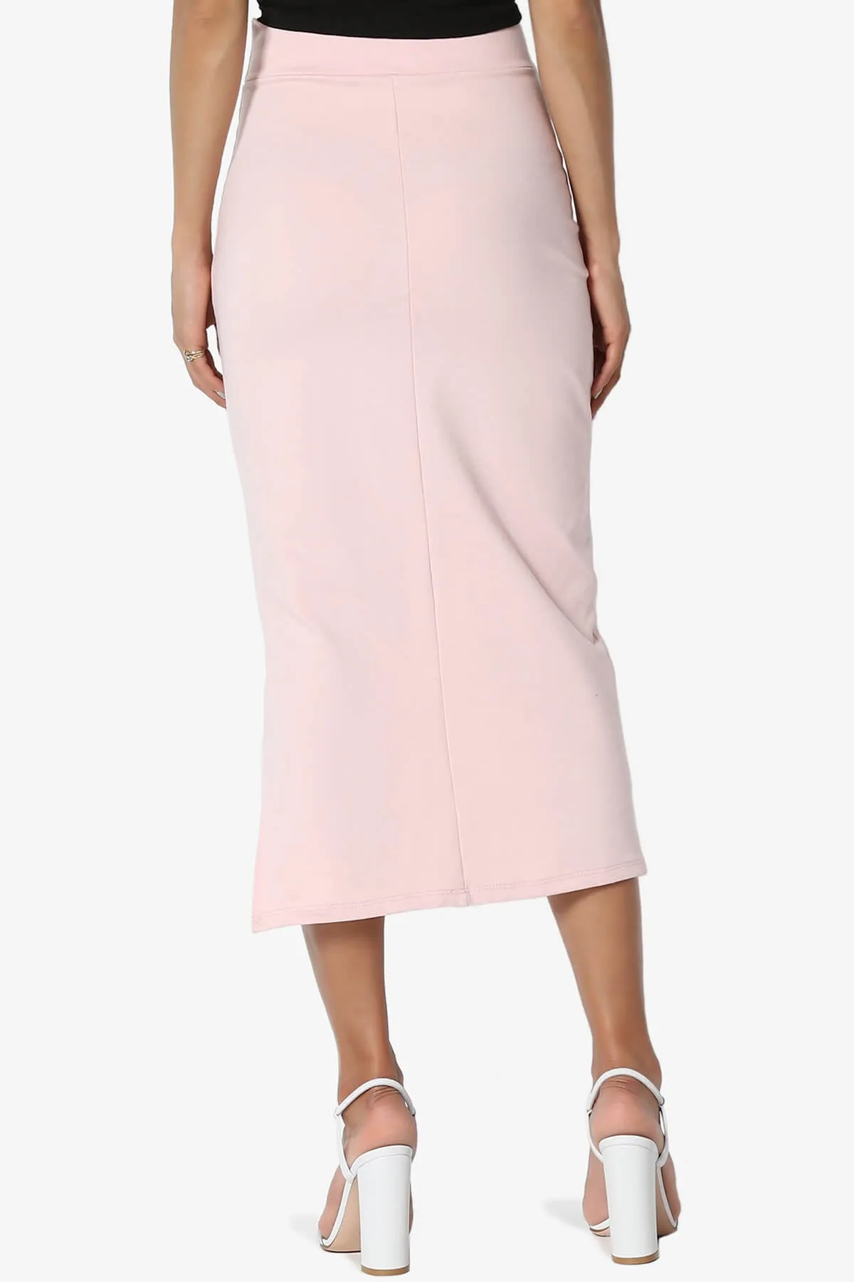Carleta Mid Calf Pencil Skirt PLUS