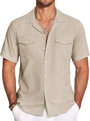 Casual Cuban Collar Summer Shirt (US Only)