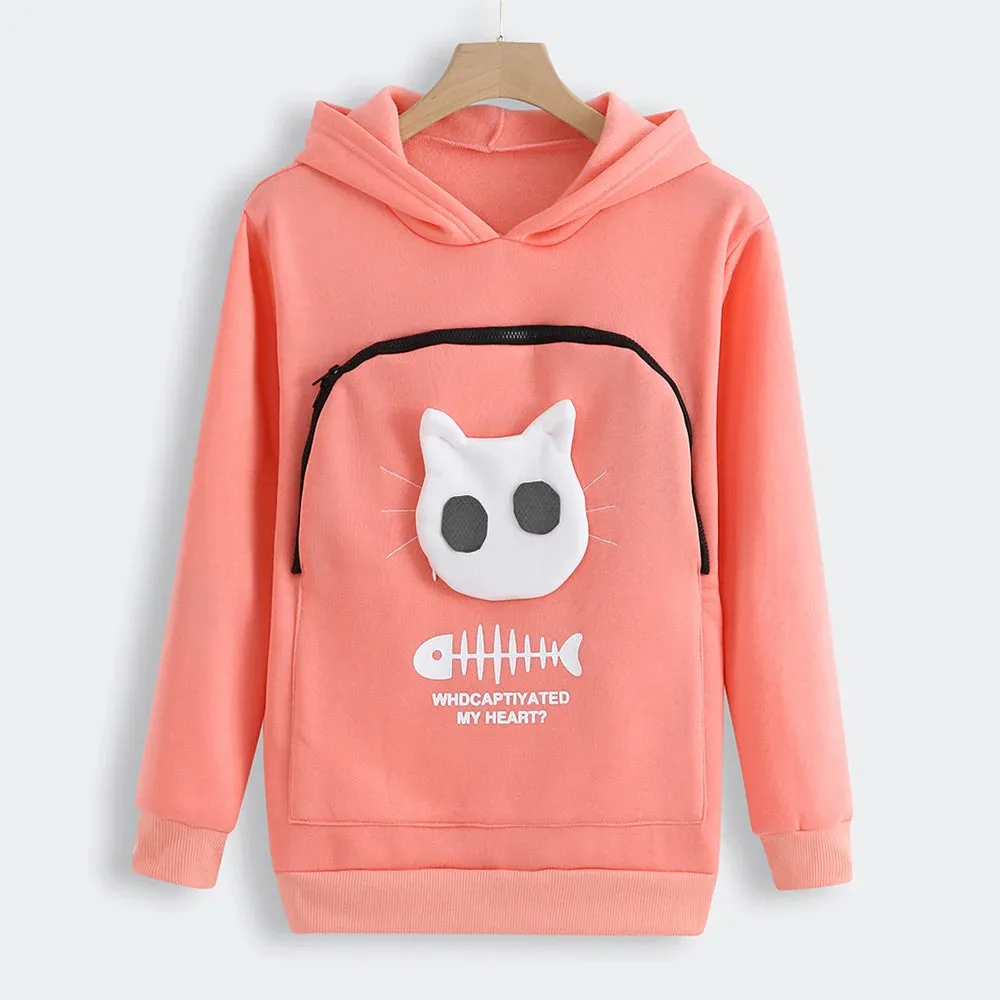 Cat Lovers Pouch Hoodie