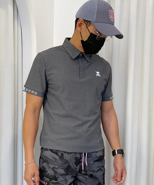 CHUCUCHU Men's Mesh Short Sleeve Grey