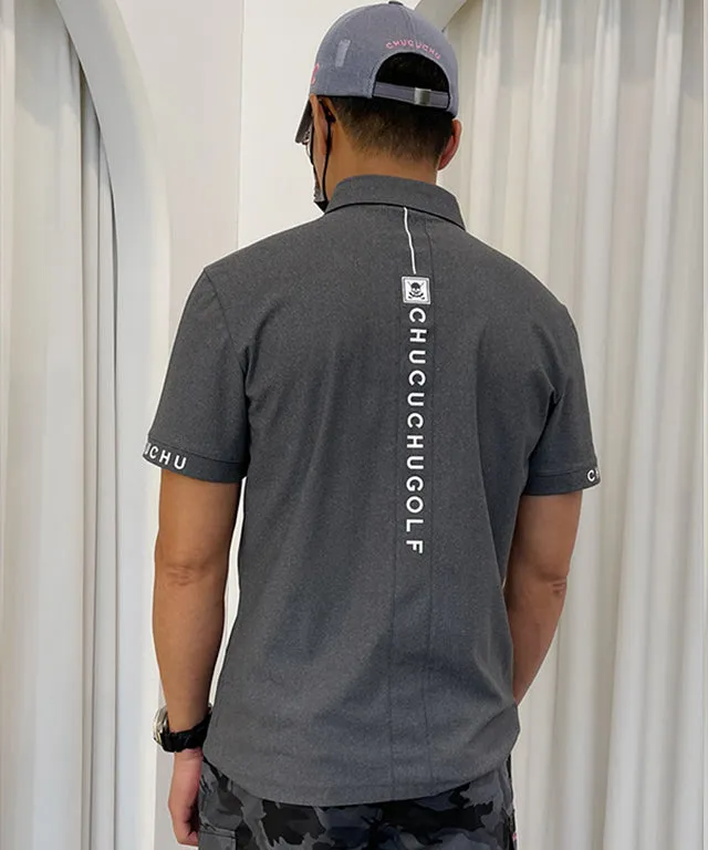 CHUCUCHU Men's Mesh Short Sleeve Grey