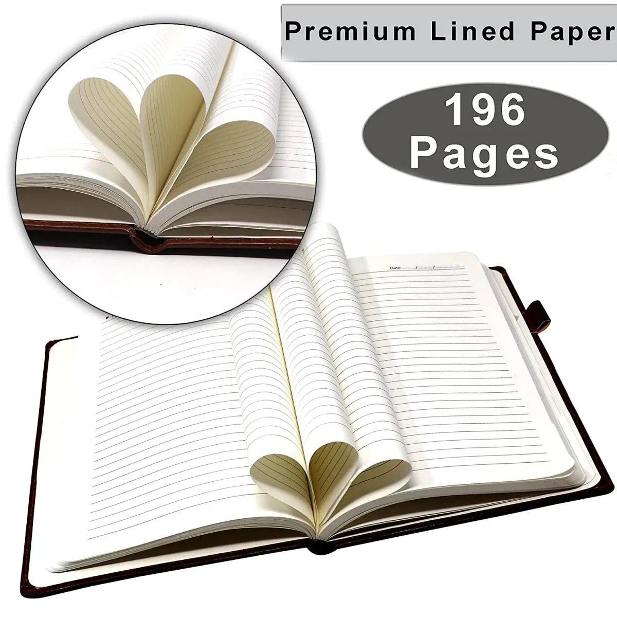 Classy Hardcover Diary   Classic Metal Pen   Classic Smart Bottle  (Black) - Brown