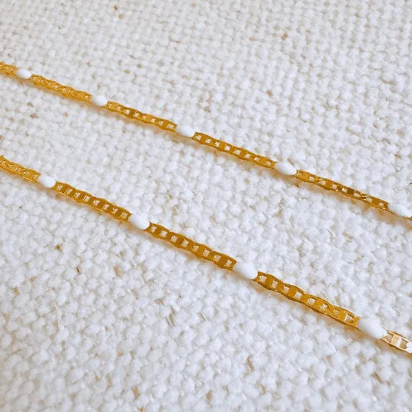 Color Pop Enamel Chain Necklace