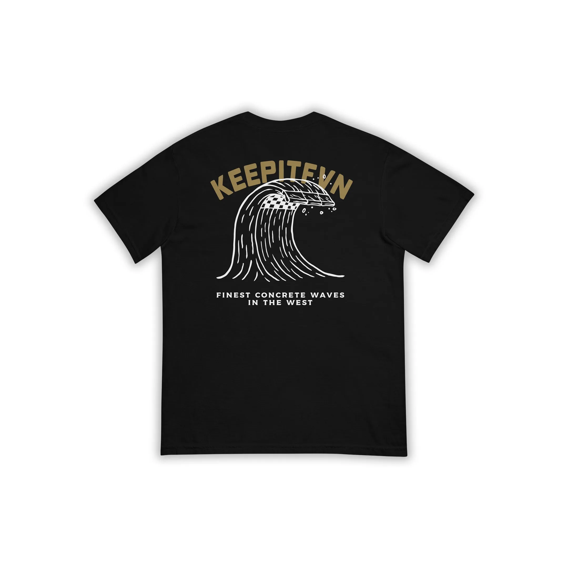 CONCRETE WAVES TEE - BLACK