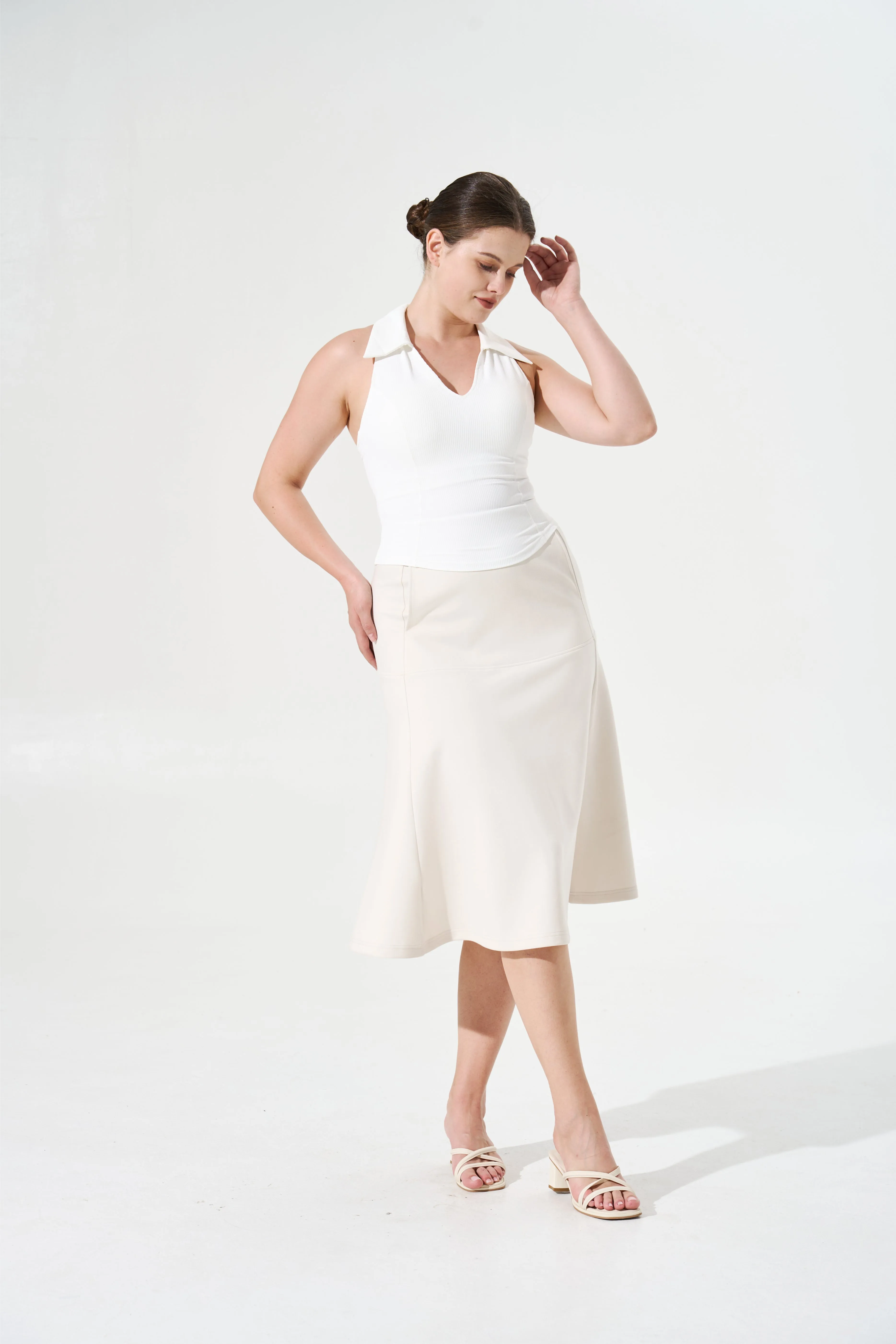 Cooling, Wrinkle-Free Charmed Skirt with Tummy Control