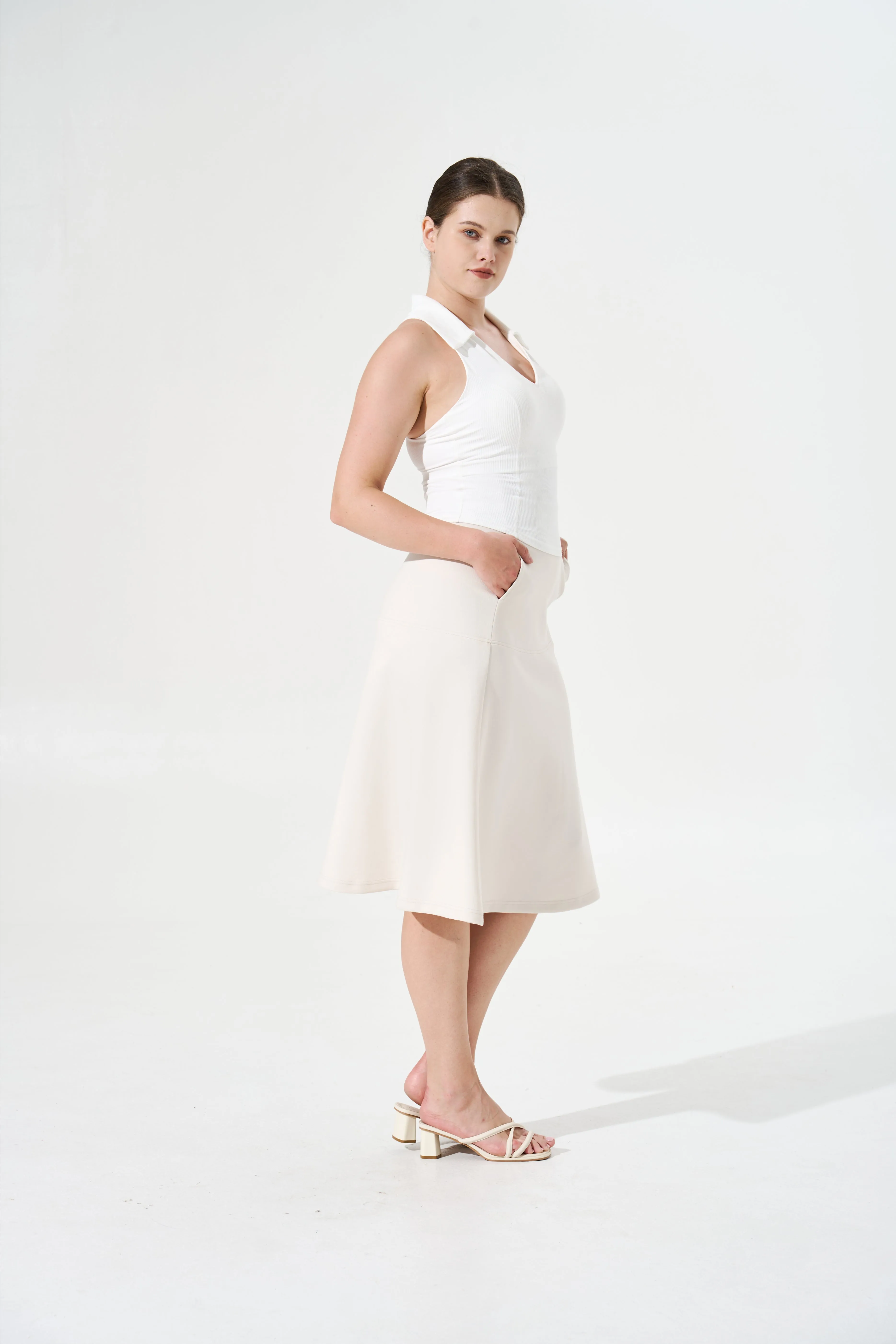 Cooling, Wrinkle-Free Charmed Skirt with Tummy Control